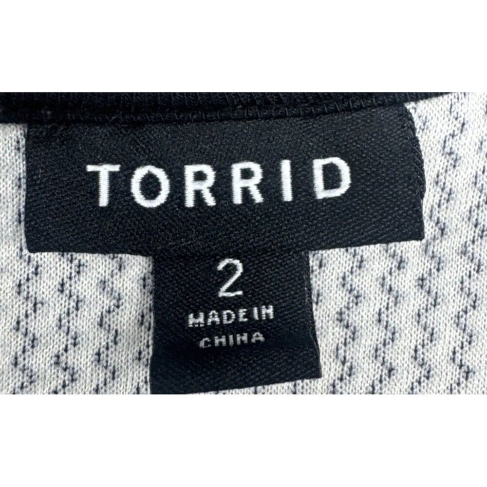 TORRID Women’s Colorful Floral High Low Zip Back Sleeveless Blouse Top Sz 2X - Picture 6 of 10